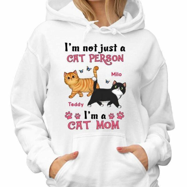 Hoodie & Sweatshirts Not Just Cat Person Fluffy Walking Cat Personalized Hoodie Sweatshirt