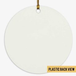 Ornament Moon Butterflies Jar Memorial Personalized Circle Ornament