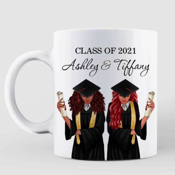 AOP Mugs Graduation Besties Senior 2021 Personalized Coffee Mug 11oz