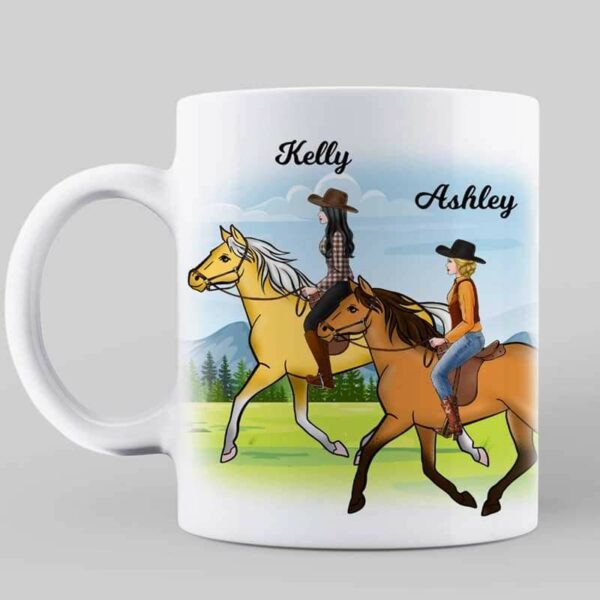 AOP Mugs Horse Riding Besties Personalized AOP Coffee Mug 11oz