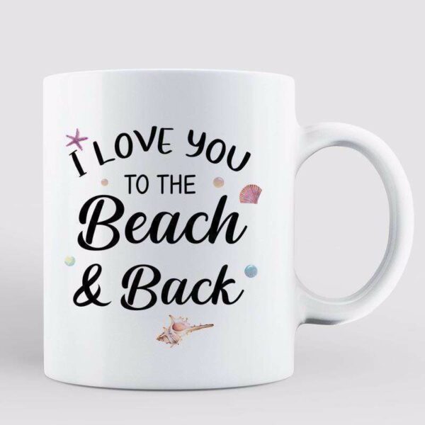 AOP Mugs Summer Happy Besties On The Beach Personalized Mug 11oz