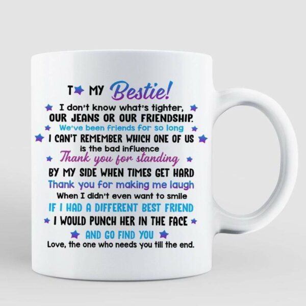 AOP Mugs To My Bestie Modern Girls Personalized AOP Mug 11oz