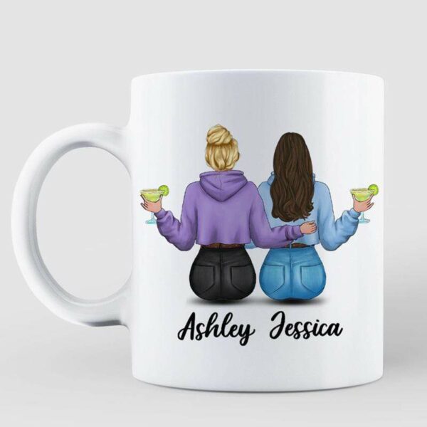 AOP Mugs To My Bestie Modern Girls Personalized Mug 11oz