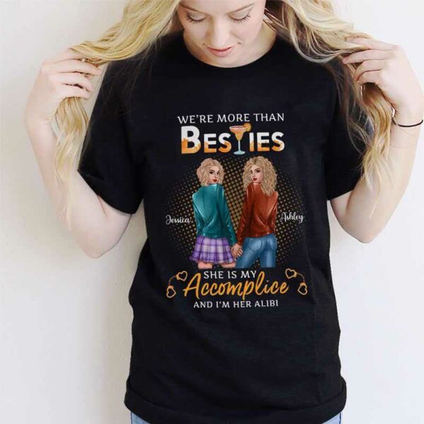 Apparel Accomplice Alibi Besties Holding Hands Personalized Shirt