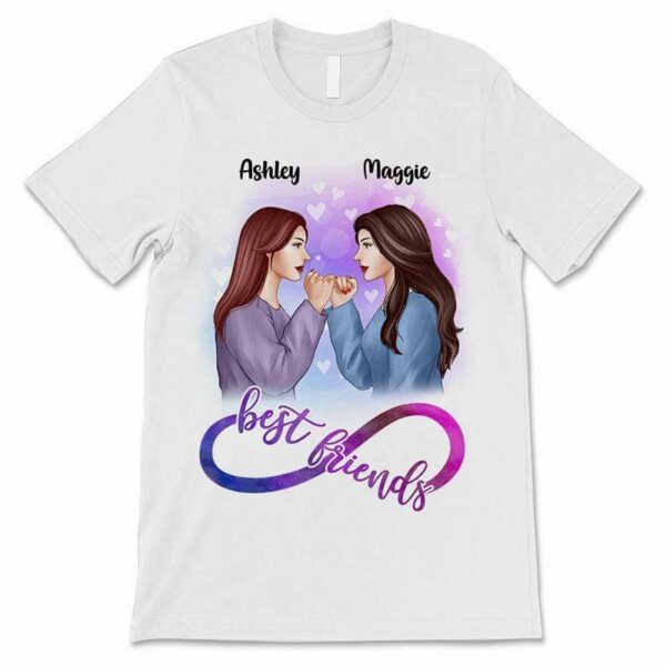 Apparel Besties Infinity Pinky Promise Personalized Shirt