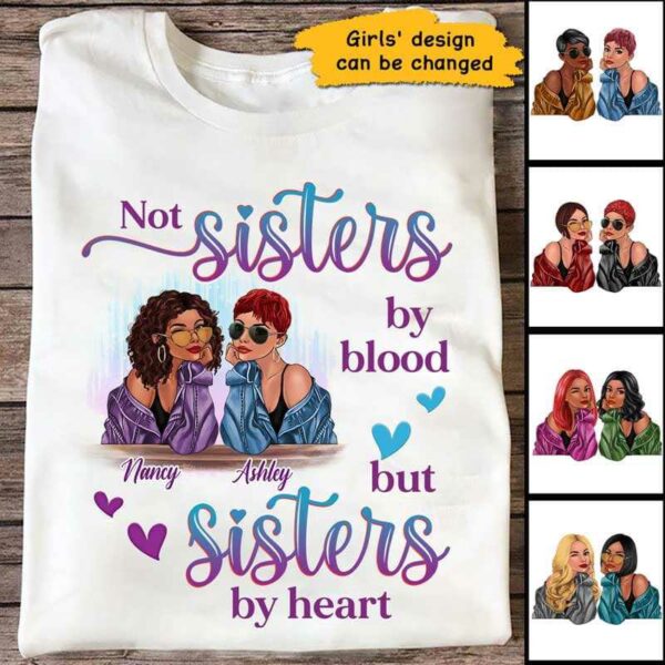 Apparel Blue And Purple Fashion Besties Personalized Shirt Classic Tee / White Classic Tee / S