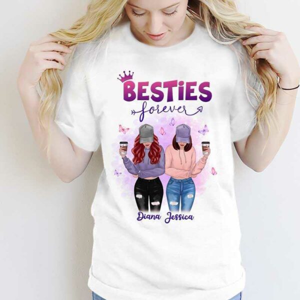 Apparel Butterflies Besties Modern Girls Personalized Shirt