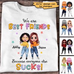 Apparel Colorful Crazy Doll Besties Personalized Shirt Classic Tee / White Classic Tee / S