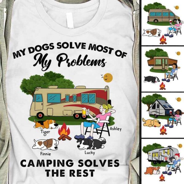 Apparel Dogs Solve Most Problem Personalized Shirt Classic Tee / White Classic Tee / S