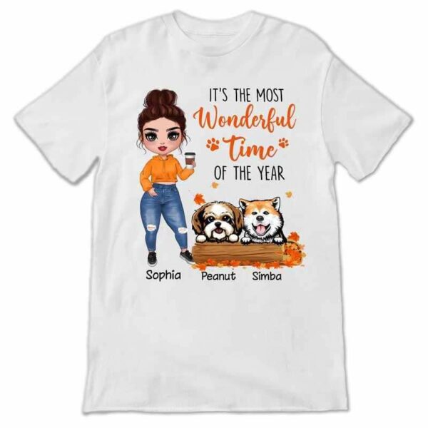 Apparel Fall Season Dog Mom Doll Girl Personalized Shirt