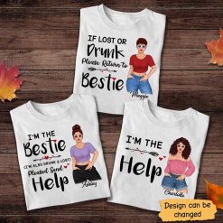 Apparel Good Witch Bad Witch Drunk Witch Personalized Shirt (The Bestie) Classic Tee / White Classic Tee / S