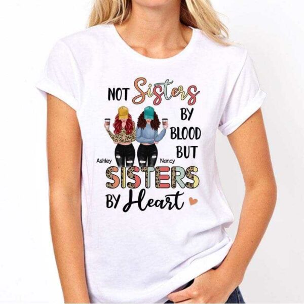 Apparel Half Leopard Colorful Besties Personalized Shirt