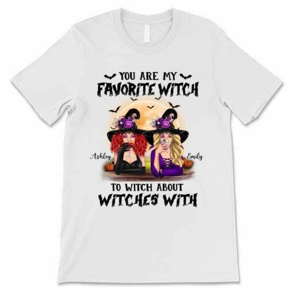 Apparel Halloween Witches Besties Personalized Shirt