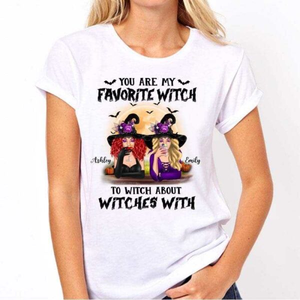 Apparel Halloween Witches Besties Personalized Shirt