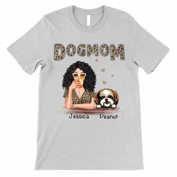 Apparel Leopard Shirt Dog Mom Personalized Shirt