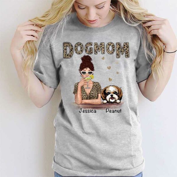 Apparel Leopard Shirt Dog Mom Personalized Shirt