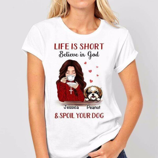 Apparel Life Is Short Beautiful Girl And Dogs Personalized Shirt