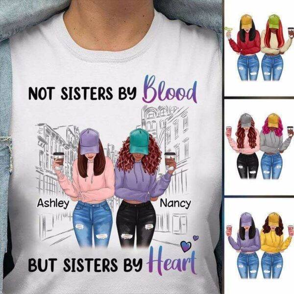 Apparel Modern Girls Besties On The Street Personalized Shirt Classic Tee / White Classic Tee / S