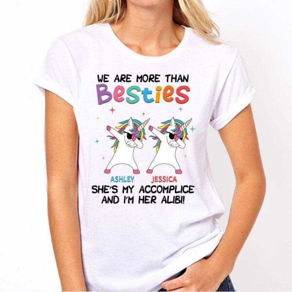 Apparel More Than Besties Unicorns Personalized Shirt