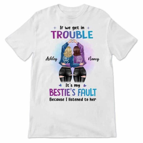 Apparel My Besties‘s Fault Pattern Personalized Shirt