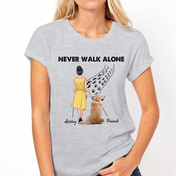 Apparel Never Walk Alone Dogs Personalized Shirt