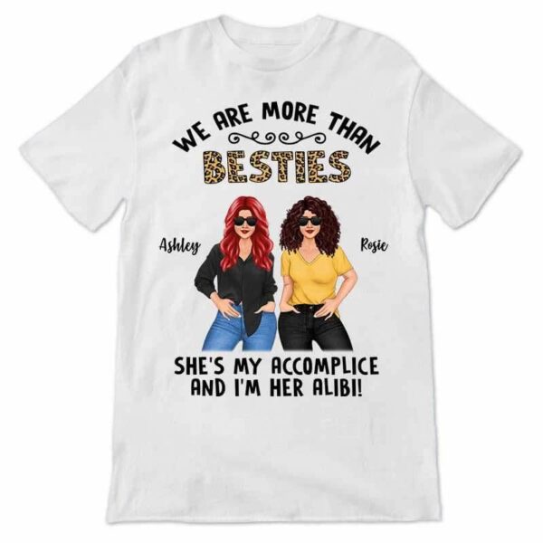 Apparel Posing Women More Than Besties Leopard Personalized Shirt