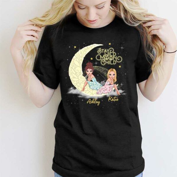 Apparel Stay Wild Moon Child Hippie Besties Personalized Shirt