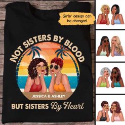 Apparel Summer Retro Fashion Besties Personalized Shirt Classic Tee / Black Classic Tee / S