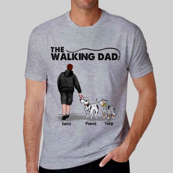 Apparel The Walking Dad & Wiggle Butt Dog Personalized Shirt