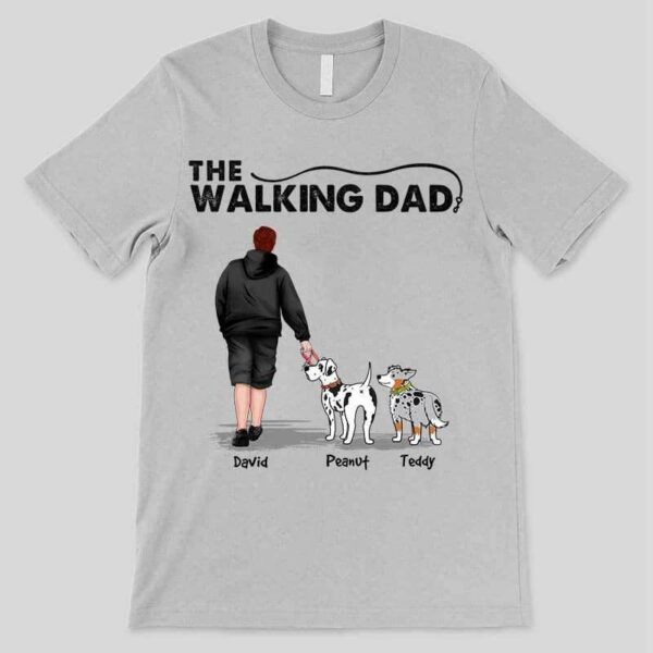Apparel The Walking Dad & Wiggle Butt Dog Personalized Shirt