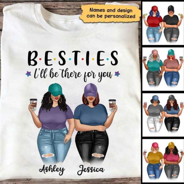 Apparel Thick Thighs Besties Trouble Together Personalized Shirt Classic Tee / White Classic Tee / S