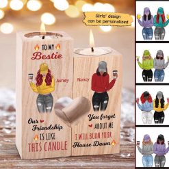 Candle Holder Our Friendship Is Like This Candle Personalized Candle Holder Onesize