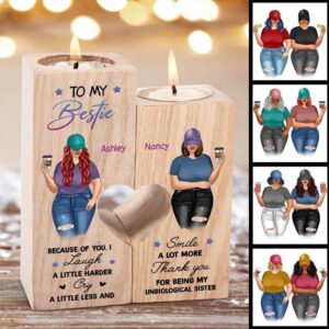 Candle Holder Thick Thighs Besties Personalized Candle Holder Onesize