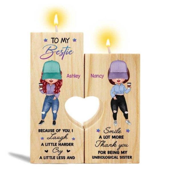 Candle Holder To My Doll Besties Personalized Candle Holder Onesize