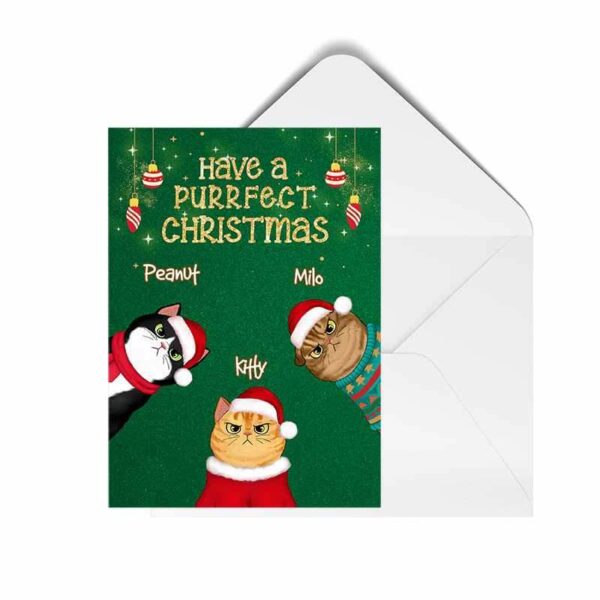 Cards Have A Purrfect Christmas Grumpy Cats Personalized Postcard