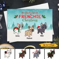 Cards Nothing Butt Frenchie Christmas French Bulldog Personalized Postcard 7x5 / 1 Card