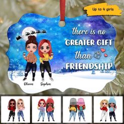Christmas Ornament No Greater Gift Than Friendship Sister Personalized Christmas Ornament Pack 1