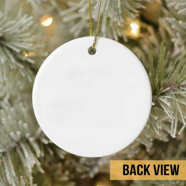 Circle Ornament Besties At Heart Watercolor Outline State Long Distance Personalized Circle Ornament