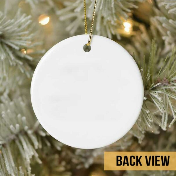 Circle Ornament Besties In Snow Personalized Circle Ornament