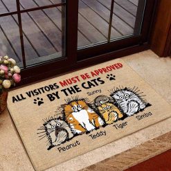Doormat Approved By Funny Cats Personalized Doormat 16x24