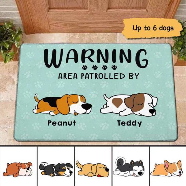 Doormat Do Not Step On Guard Dog Personalized Doormat 18x30