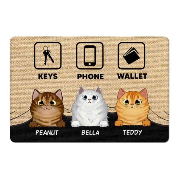 Doormat Funny Remind Cats Personalized Doormat