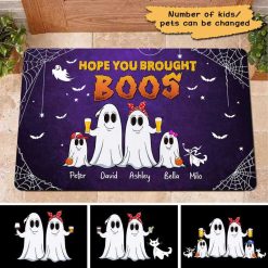 Doormat Halloween Hope You Brought Boos Personalized Doormat 16x24