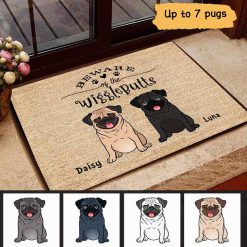 Doormat Hope You Like Pugs Personalized Doormat 16x24