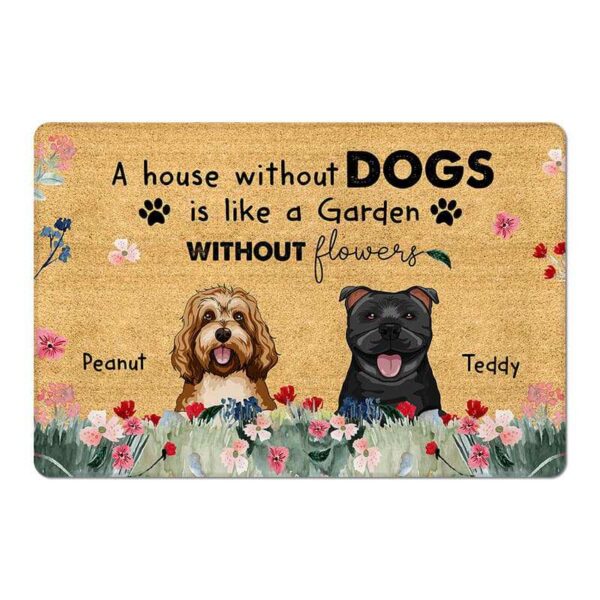 Doormat House Without Dogs Personalized Doormat