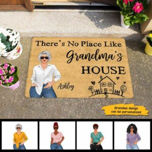 Doormat No Place Like Grandma's House Personalized Doormat 18x30