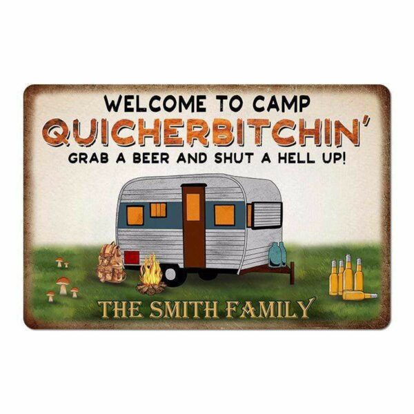 Doormat Welcome To Camp Quicherbitchin Personalized Doormat