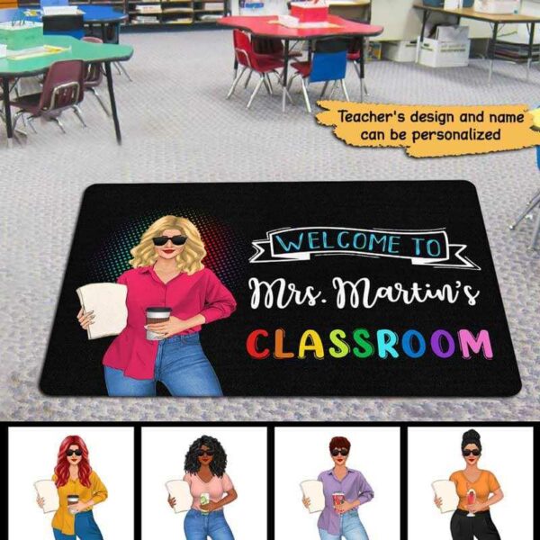 Doormat Welcome To Classroom Teacher Personalized Doormat 16x24