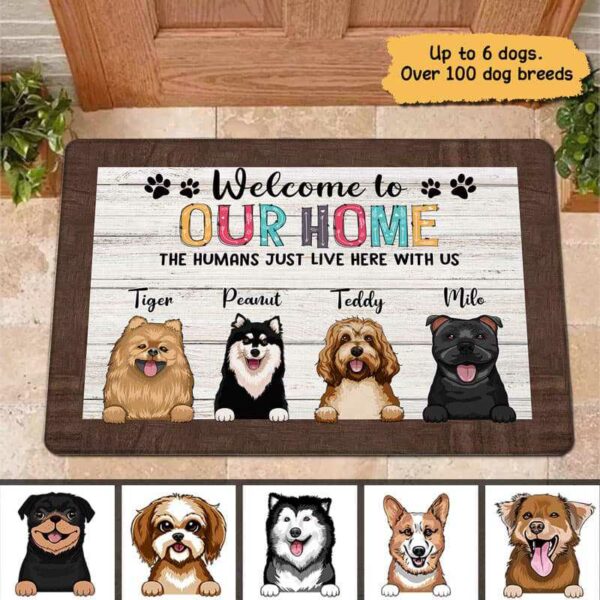 Doormat Welcome To Dogs Home Personalized Doormat 16x24