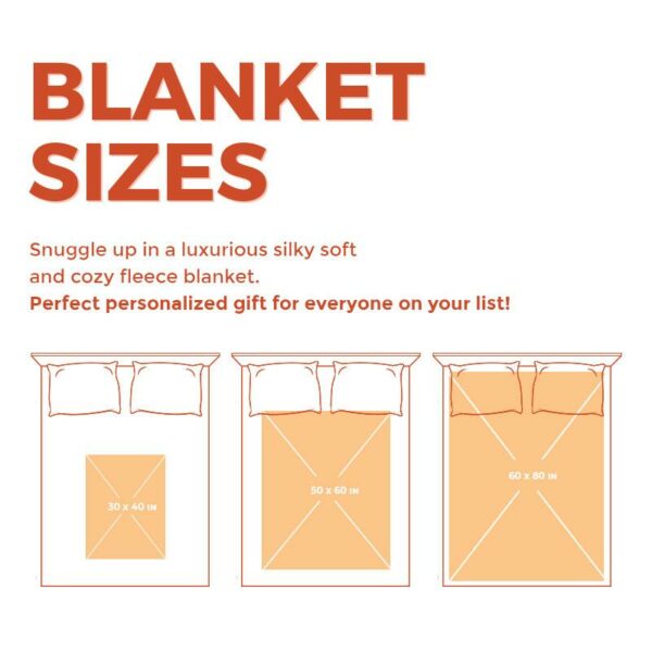 Fleece Blanket Christmas Most Wonderful Time Personalized Fleece Blanket